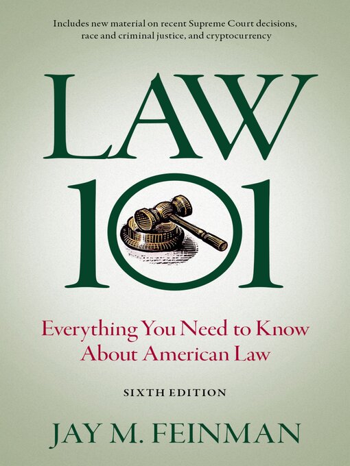 Title details for Law 101 by Jay M. Feinman - Wait list